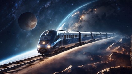 Traveling on an intergalactic train - 739440124