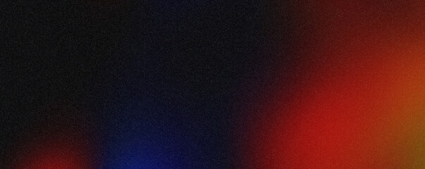 Grainy gradient background red blue abstract glowing color wave black dark backdrop noise texture banner poster header design