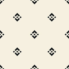 Vector seamless pattern. Modern stylish texture. Repeating geometric tiles with a grid of squares.