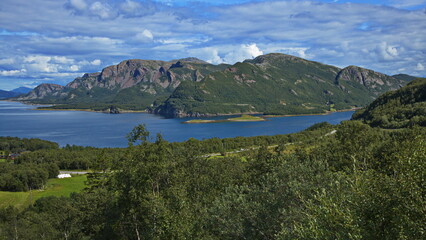 Landscape at Lysfjord in Norway, Europe
