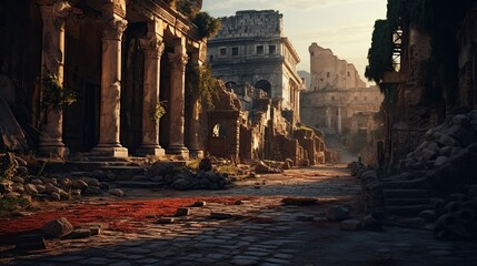 Fototapeta premium Ancient Rome AI