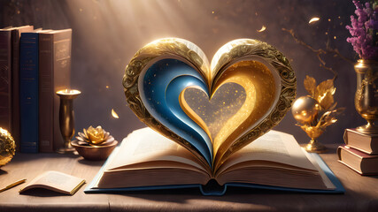 Open Book Heart