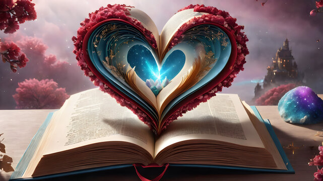 Open Book Heart