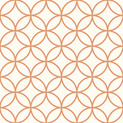 Fototapeta premium Seamless asian background pattern.Abstract geometric circle lines. Traditional japanese ornament.