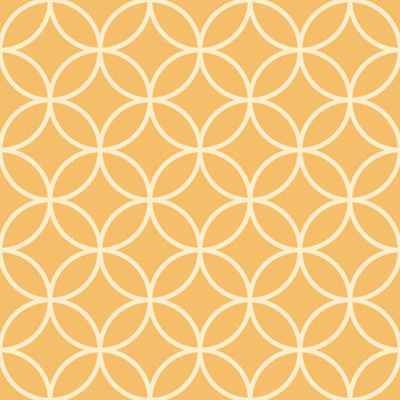Seamless asian background pattern.Abstract geometric circle lines. Traditional japanese ornament.