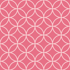 Seamless asian background pattern.Abstract geometric circle lines. Traditional japanese ornament.