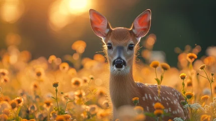Foto op Plexiglas Deer in the woods © paul