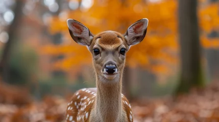 Outdoor-Kissen Deer in the woods © paul
