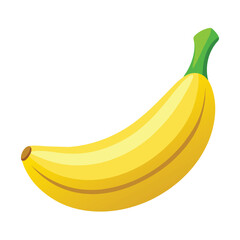 Vector of a banana isolated on white