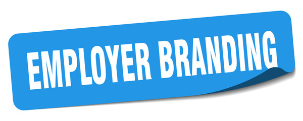 employer branding sticker. employer branding label