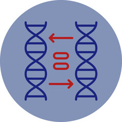 Cloning Line Two Circle Icon