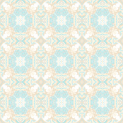 Seamless ornamental laced  vector pattern, on white background