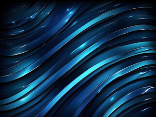 Abstract background design with shiny, dark blue stripes that glow.