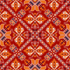 Traditional Bulgarian embroidery vector pattern