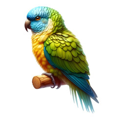Isolated Parrot Bird on a Transparent background