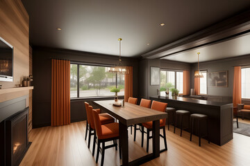 modern dining room