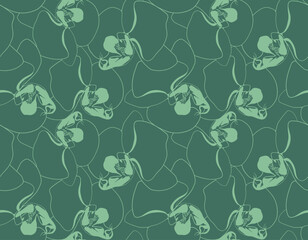 Floral pattern seamless background. Foliage and flower wallpaper design of nature.