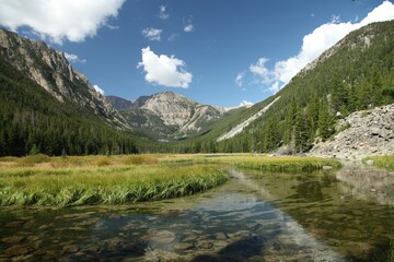Slough Lake in Beartooth Mountains, Montana