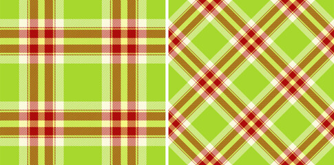 Seamless tartan texture of vector fabric textile with a plaid pattern background check.