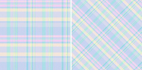 Texture textile tartan of background seamless fabric with a pattern vector plaid check. Set in rainbow colors. Trousers for women.