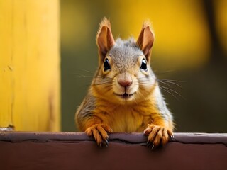 Portrait eines Eichhörnchens - obrazy, fototapety, plakaty