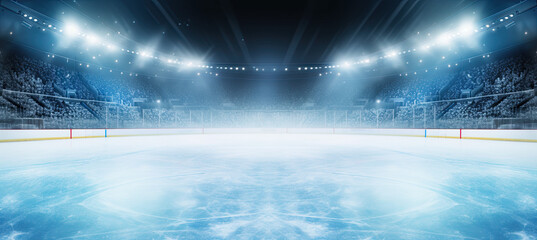 Ice hockey rink background