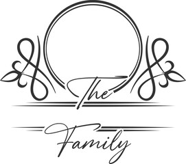 Family Monogram Illustration