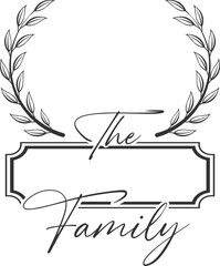 Family Monogram Illustration