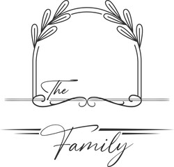Family Monogram Illustration