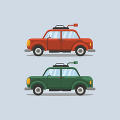 Vehicle flat style vector illustration