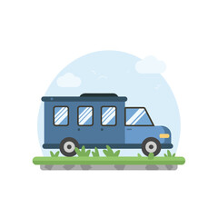 Vehicle flat style vector illustration