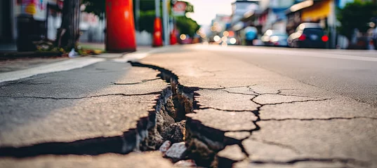 Draagtas Road with a long crack in a city ©  Mohammad Xte