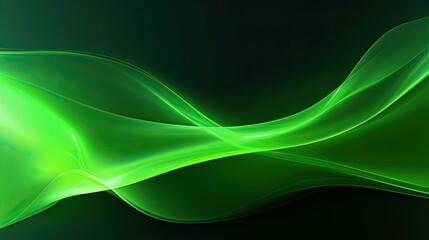 Abstract background consisting of neon green light