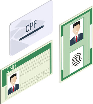 O documento de identidade oficial do brasil (RG), cadastro de pessoa f&iacute;sica (CPF), Carteira nacional de habilita&ccedil;&atilde;o (CNH)