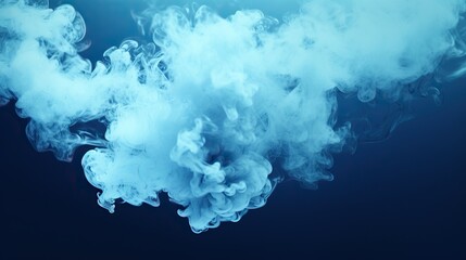 cloud . dark blue background.cloud of vapor