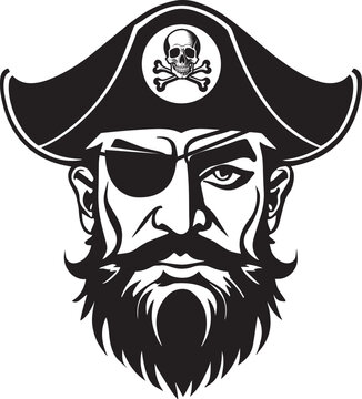 An illustration of a pirate face.