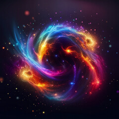 colorful blast energy illustration background