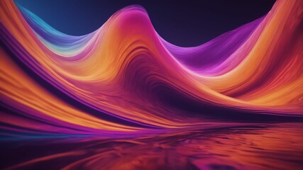 Abstract psychedelic background with creative wave design, wavy illustration with layered texture,...