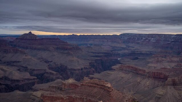 Grand Canyon Stormy Timelapse