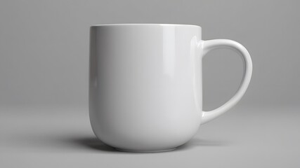 Fototapeta premium Blank white cup isolated. Mockup concept