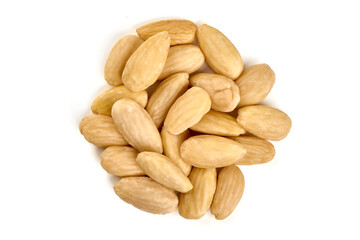 Cashew nuts, isolated on white background.