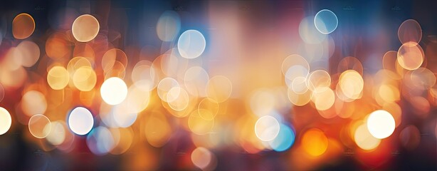 Abstract bokeh of Christmas festivity, filled with joy night light background