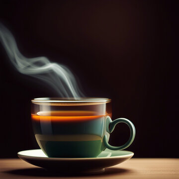 hot tea illustration background