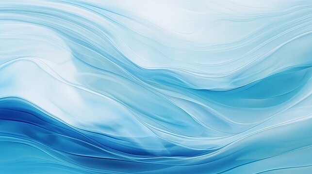 Blue waves abstract background texture. Print, painting, design, fashion