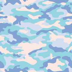 Arctic military camouflage. Vector camouflage pattern for army.