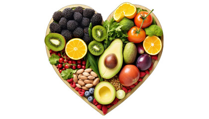 Naklejka na ściany i meble Nutritional food for heart png