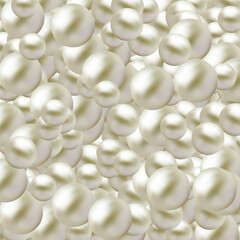 3d render, pastel candy balls, abstract background, pearls, beads assortment. Eps 10