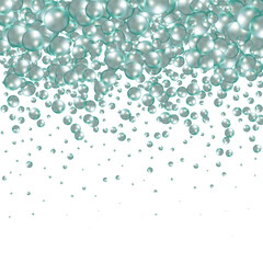 Blue abstract background. Photo frame made of colorful balloons. Design element. Eps 10