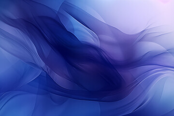 Obraz premium Ethereal Blue Waves: Abstract Art