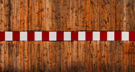 Bauzaun mit Leitbake